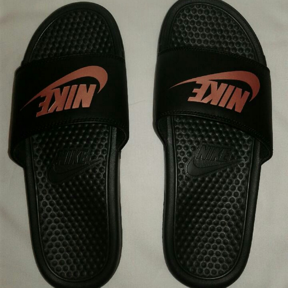 Nike Benassi JDI Black Rose Gold (W)